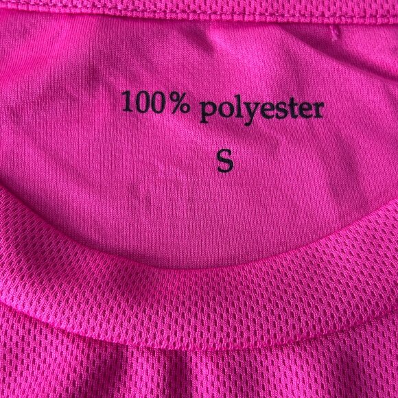 I'm Club Sport Famous Hot Pink Short Sleeve Athletic T-Shirt Size Medium - Picture 6 of 6